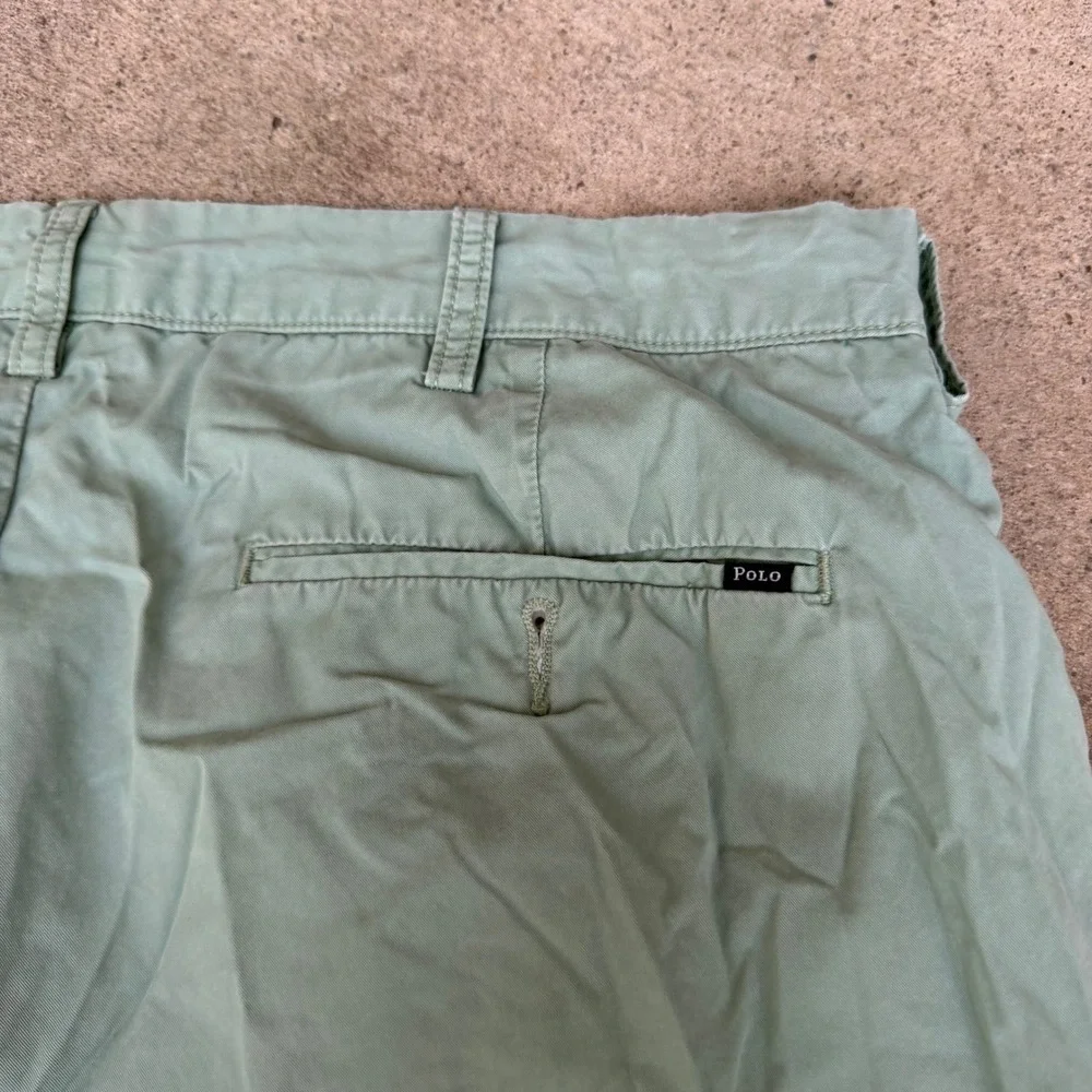 Polo Ralph Lauren Mens Mint Green Preppy Pima Cotton Chino Shorts Size 36